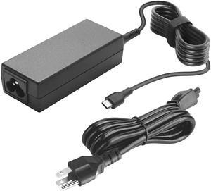 USB C Laptop Charger 45W, for Lenovo Yoga C940 C740 S730 720 730 720-13IKB 730-13ikb 910 920 Chromebook C330 S330 ThinkPad X1 T470s T480 T580 X390 P52S More HP Dell Acer Type-C Laptop AC Power Cord