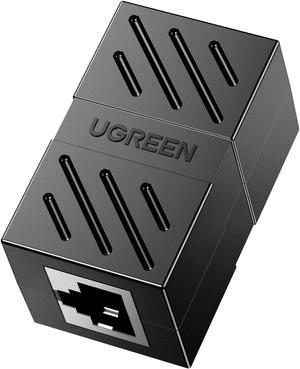 UGREEN RJ45 Coupler Cat7 Cat6 Cat5e Ethernet Cable Extender Adapter LAN Connector in Line Coupler Female to Female Black