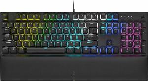 K60 RGB Pro SE Mechanical Gaming Keyboard - CHERRY Mechanical Keyswitches - Durable AluminumFrame - Customizable Per-Key RGB Backlighting - PBT Double-Shot Keycaps - Detachable Palm Rest,Black