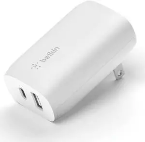 USB C Charger Block 37W - 25W USB-C Port + 12W USB-A Port for PPS Charging  iPhone 17 Air Pro Pro Max AirPods  Galaxy S25 Nintendo Switch 2 Google Pixel 10 etc. - White