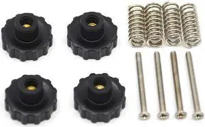 Befenybay 4PCS Upgraded Hand Twist Leveling Nut Diameter 22mm + 4PCS Hot Bed Spring + 4PCS M3X35mm Screws for 3D Printer ANYCUBIC Mega Hot Bed/Platform, Welcome to consult