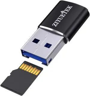 Micro SD Card Reader USB 3.0 Aluminum USB 3.0 Portable Memory Card Reader Adapter for PC