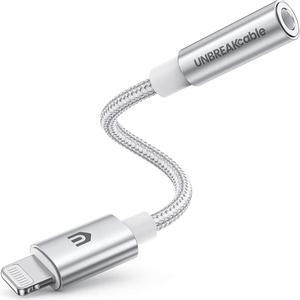 Headphones Adapter for iPhone MFi Certified Lightning to 3.5mm Jack Converter with Newest  Original Chip Compatible for iPhone 14/13/12/11/Pro/SE/Xs MAX/XR/X/8/iPad/iPod - Silvery