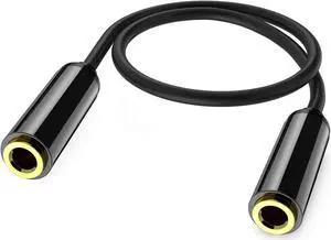 Aux Connector 3.5mm TRRS Female to Female Stereo Coupler Plug Adapter- 3.3 Ft/40 inch