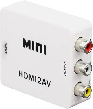 Mini Composite 1080P HDMI to RCA Audio Video AV CVBS Adapter Support HD for HD HDMI2AV Converter Box for TV PC VCR DVD PAL