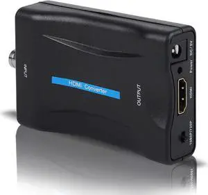 BNC to HDMI Converter 1080P/720P HD Display BNC Female to HDMI Video Converter Adapter Box for Security Camera CCTV Moniter