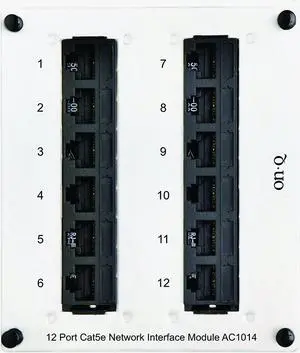 Legrand Home Office & Theater Network Switch Platinum Grey 12 Port AC1014