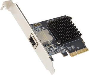 Syba 1 Port 10 Gigabit Ethernet Network Card - PCIe x4 10Gb 10GBASE-T NIC AQTION AQC107-10Gbps Ethernet PCI-Express x4 Adapter SD-PEX24055