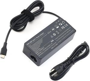 Type-C 65W AC Charger Fit for Lenovo Thinkpad E14 E15 X13 L13 L14 L15 T14 T15 ThinkPad T480 T490 T495 T590 Yoga IdeaPad S540 C740 C940 Laptop Power Supply Adapter Cord