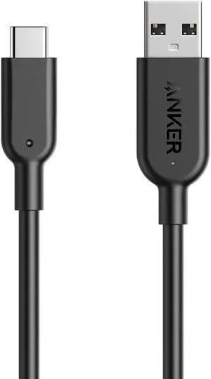 Powerline II USB A to USB C Cable (3 feet (3.1 Gen 2) 10000 Mbps Black)