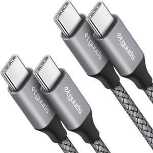 USB C to USB C Cable 3ft 2-Pack 60W USBC to USBC Cord Type C to C Charger Cable Fast Charging for iPhone 16 15 Pro Max Plus for  Galaxy S24 S23 S22 for MacBook/iPad Pixel