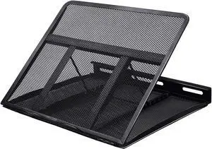 Adjustable Laptop Stand Riser for Desk Fits Up to 15.6 inch Notebook Mesh Ventilated Laptop Cooling Stand with 8 Tilt Levels