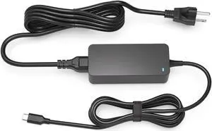 65W 45W Type USB C Charger Fit for Dell Latitude 7420 5420 5520 7410 7320 5320 5285 5290 7212 7275 7390 7389 7370 XPS 9370 9250 9305 9365 Chromebook 3100 3400 Laptop AC Power Adapter Supply Cord