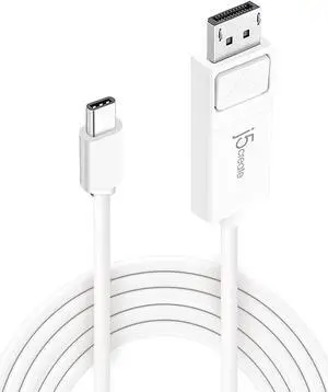 USB-C to DisplayPort Cable - 4K@144Hz, 3.9ft, Type C to DP Cable, Compatible with iPhone 15 Pro/Max, MacBook Pro/Air, iPad Pro, XPS, Thunderbolt 4, USB 4 (JCA141) USB-C to DisplayPort Cable - 4K@144Hz, 3.9ft, Type C to DP Cable, Compatible with iPhone 15 Pro/Max, MacBook Pro/Air, iPad Pro, XPS, Thunderbolt 4, USB 4 (JCA141)