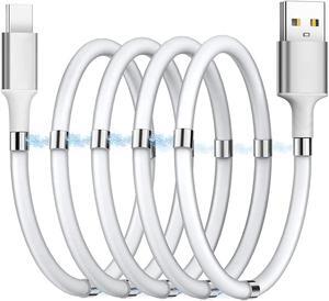 Magnetic Charging Cable,(3FT) Super Organized Charging Magnetic Absorption Nano Data Cable for Galaxy S21/S20 Ultra S10 S10E S9 Note 20 10 9 8 Pixel, LG V30 G6, Nintendo Switch, OnePlus 5 etc (3 ft)