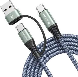 USB C Cable [2022 Upgraded] [60W 10FT] USB A/C to USB-C Cable Type C Charger Fast Charging Durable Nylon Braided USB C to USB C Cable Compatible with MacBook iPad Galaxy S21 S10 S9 Note