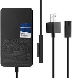 Original Pro Charger 44W 15V 2.58A Power Supply Compatible with Microsoft Surface Pro 6 Pro 5 Fits Model 1796 1800 Power Cord with 5V 1A USB Charging Port