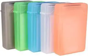 Hard Drive Disk Protective Box - [5-Pack] Hard Drive Cases Shockproof Portable Anti-Static 3.5inch Protective Box SSD Hard Disk Protector Storage Case