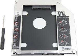 2nd 2.5'' SATA HDD SSD Hard Drive Disk DVD CD ROM Optical SuperDrive Caddy Tray Adapter for  Unibody MacBook/MacBook Pro 13 15 17 Early mid Late 2008 2009 2010 2011 2012.etc