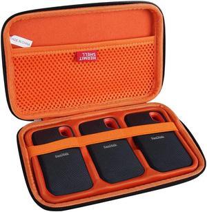 H Hard Travel Case for SanDisk 500GB  250GB  1TB  2TB Extreme Portable SSD Case for 3 Hard Drives