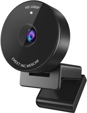 1080P Webcam - USB Webcam with Microphone & Physical Privacy Cover, Noise-Canceling Mic, Auto Light Correction, EMEET C950 Ultra Compact FHD Web Cam w/ 70° View for Meeting/Online Classes/Zoom/YouTube