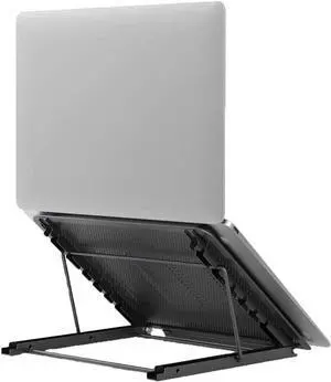 Laptop Stand for Desk - Adjustable Height Holder - Portable Folding Computer Desk - MacBook Pro Compatible