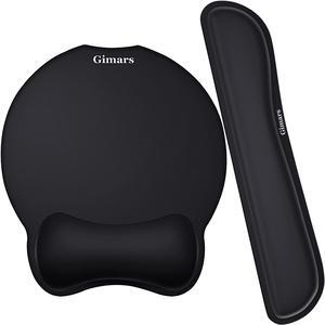 Upgrade Enlarge Superfine Fibre Soft Smooth Gel Ergonomic Mouse Pad Wrist Support and Keyboard Wrist Rest for Computer Laptop Mac Gaming and Office Durable Comfortable and Pain Relief