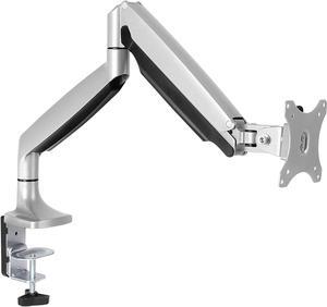 AVLT Single 13"-34" Monitor Arm Desk Mount fits One Flat/Curved/Ultrawide Monitor Full Motion Height Swivel Tilt Rotation Adjustable Monitor Arm - VESA/C-Clamp/Grommet/Cable Management