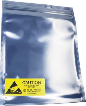 Resealable Antistatic Ziplock ESD Shielding Bags 50 Pcs (15x20 cm/6x8 inch) Anti Static for 3.5 HDD SDD Electronic Device