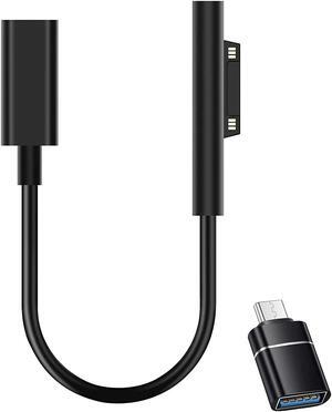Type-c Female to Microsoft Surface Magnetic PD 45W 15V/3A Fast Charging Cable Compatible with Surface Pro 3/4/5/6 Surface GO Surface Book 1/2 Surface Laptop1/2
