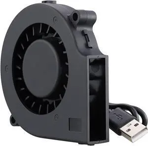 GDSTIME 75mm USB Fan, 75mm x 15mm Blower Fan, 5V DC Brushless Cooling Fan For Laptop