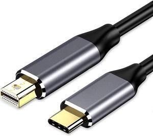 6FT USB C to Mini DisplayPort Cable 4K@60Hz Type C(Thunderbolt 3/4) to Mini-DisplayPort Cable Compatible with iPhone 15 MacBook Pro/Air/iMac/Surface etc (Not for Thunderbolt 1/2)