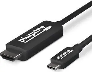 USB C to HDMI Cable 6ft - Connect USB-C Thunderbolt 3 Thunderbolt 4 or USB4 Laptops to HDMI Displays up to 4K@60Hz - Compatible with Mac and Windows HDMI 2.0 1.8m