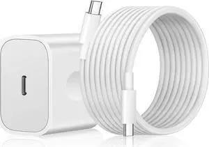 Ipad Charger USB C Fast Charging for iPhone 16 15, iPad Pro 12.9, iPad Pro 11 inch, iPad Air 5th/4th, 2022 iPad 10th Generation, iPad mini 6, Pixel 5/2X /3XL,with 6.6ft USB C to C Charging Cable