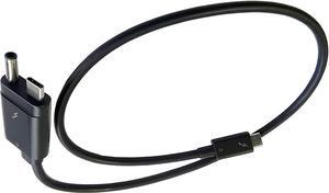 Thunderbolt 3 Cable: Single Custom End (AC+USB Type-C to USB Type-C) Replacement for HP Part Number: 843011-001 855117-001 59CM