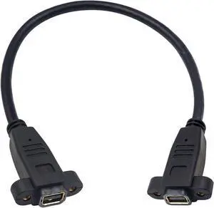 Mini Displayport Female to Mini Displayport Female Panel Mount 4k Mini Dispalyport Cable 30cm Not for Thunderbolt 3
