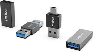 USB 3.0 A to A Male Adapter USB Female to Female Adapter USB Type-C to USB A Male Adapter USB 3.0 Female to USB C Female Adapter Connector Compatible with Hard Drive Laptop etc