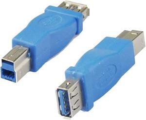 2Pack USB 3.0 Type-A Female to B Male Extender Connection Adapter (2Pack usb 3.0 A/F to B/M)