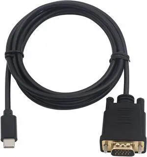 USB C to VGA Cable USB Type-C to VGA Cable 1080P USB C Male to VGA Male Adapter Converter Cable for Desktop Projector Monitor Television Without Thunderbolt 3 Port.(6FT/1.8M)