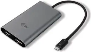 i-tec Thunderbolt 3 to Dual DisplayPort Video Adapter Supports Dual 4K for TB3 Devices: macOS, MacBook, Windows, Linux TB3 to Dual Monitor, Metal Design, G-Sync/Freesync USB C DisplayPort Splitter i-tec Thunderbolt 3 to Dual DisplayPort Video Adapter Supports Dual 4K for TB3 Devices: macOS, MacBook, Windows, Linux TB3 to Dual Monitor, Metal Design, G-Sync/Freesync USB C DisplayPort Splitter
