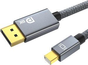 8K Mini DisplayPort to Displayport 1.4 Cable 6.6Ft Thunderbolt to DP Cable 8K@60Hz 4K@144Hz Thunderbolt 2(Video Output) Compatible with MacBook iMac Mac Mini to DP Monitor