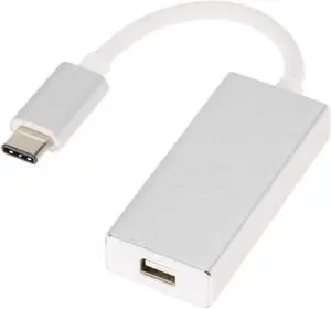 USB-C USB 3.1 Type C to Mini DisplayPort DP 1080p HDTV Adapter Cable with Gold Aluminium Case for 2015 New 12 Inch