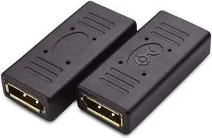 2-Pack DisplayPort to DisplayPort Coupler Display Port Adapter Female to Female DP to DP Coupler
