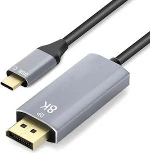 USB 3.1 Type C USB-C to DisplayPort 1.4 DP 8K 30hz UHD HDTV Cable 2m for Laptop