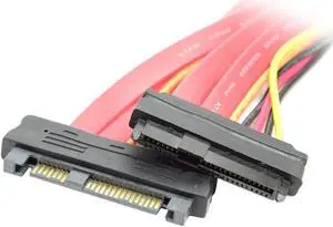 CY SAS SFF-8482 29Pin Male to Female Hard Disk Drive Extension Cable 0.5m CY SAS SFF-8482 29Pin Male to Female Hard Disk Drive Extension Cable 0.5m