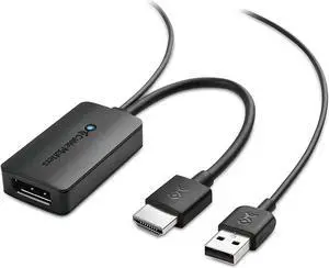 Uni-Directional HDMI to DisplayPort Adapter for Desktop and Laptop Computers (HDMI 2.0 to DisplayPort 1.2) with 4K 60Hz Video Resolution - Not Compatible with PS5 or Xbox Series X/S