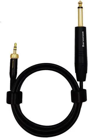 Guitar bass Instrument 1/8 to 1/4 Replacement Cable for sennheiser beltpack Transmitter Wireless System