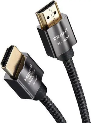 X-Tech 48Gbps Ultra High Speed HDMI Cable 8ft 8K60 4K120 144Hz eARC HDR HDCP 2.2 2.3 Compatible with Dolby Vision Apple TV 4K Roku Sony LG Samsung Xbox Series X RTX 3080 PS4 PS5