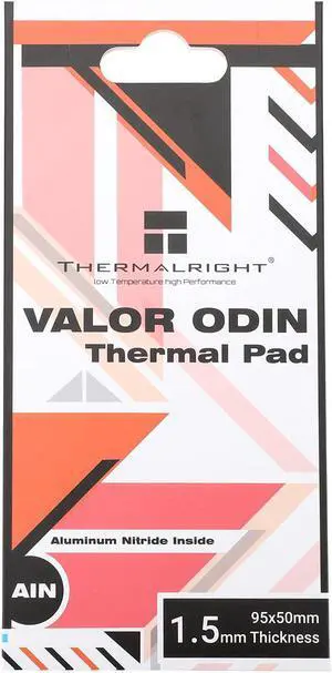 Thermalright Thermal Pad 15 W/mK 95x50x1.5mm Non Conductive Heat Resistance Valor Odin Silicone Thermal Pads for PC Laptop Heatsink/GPU/CPU/LED Cooler (1.5mm)