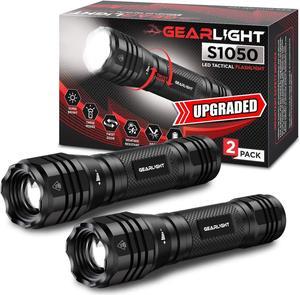 S1050 High Lumens LED Flashlight - 3 Modes Zoomable for Camping & Emergency